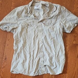 Men's Gray Short Sleeve Shirt